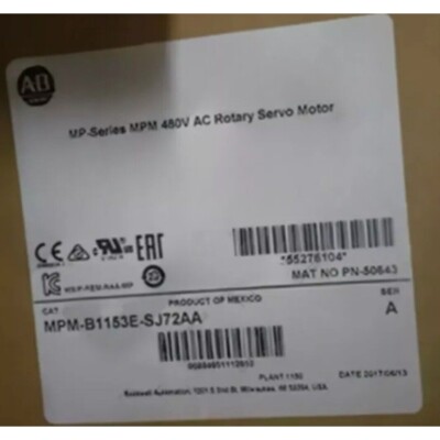New Sealed AB MPM-B1153E-SJ72AA Servo Motor MPMB1153ESJ72AA Free Shipping