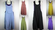 Dungarees Pinafore Dress Baggy Jumpsuit Skirt Hippy Harem Overall Strap RD1