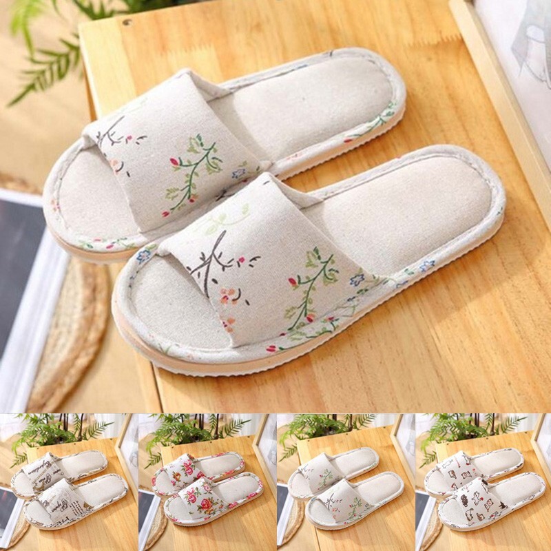 SAOLA Ciabatte donna interno antiscivolo casual stampate casa camera da letto suola morbida sandali