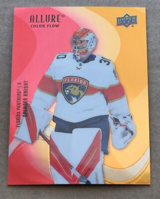 2022-23 Upper Deck Allure Color Flow Red Orange #SF-33 Spencer Knight - Florida