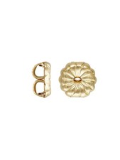 14K GF 5mm Earring Backs 6pcs Swirl Design Premium Clutch Backs for Stud Posts