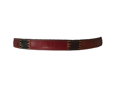 Genuine Leather patchwork belt metallic size‎ medium Westport Black Men main image 3
