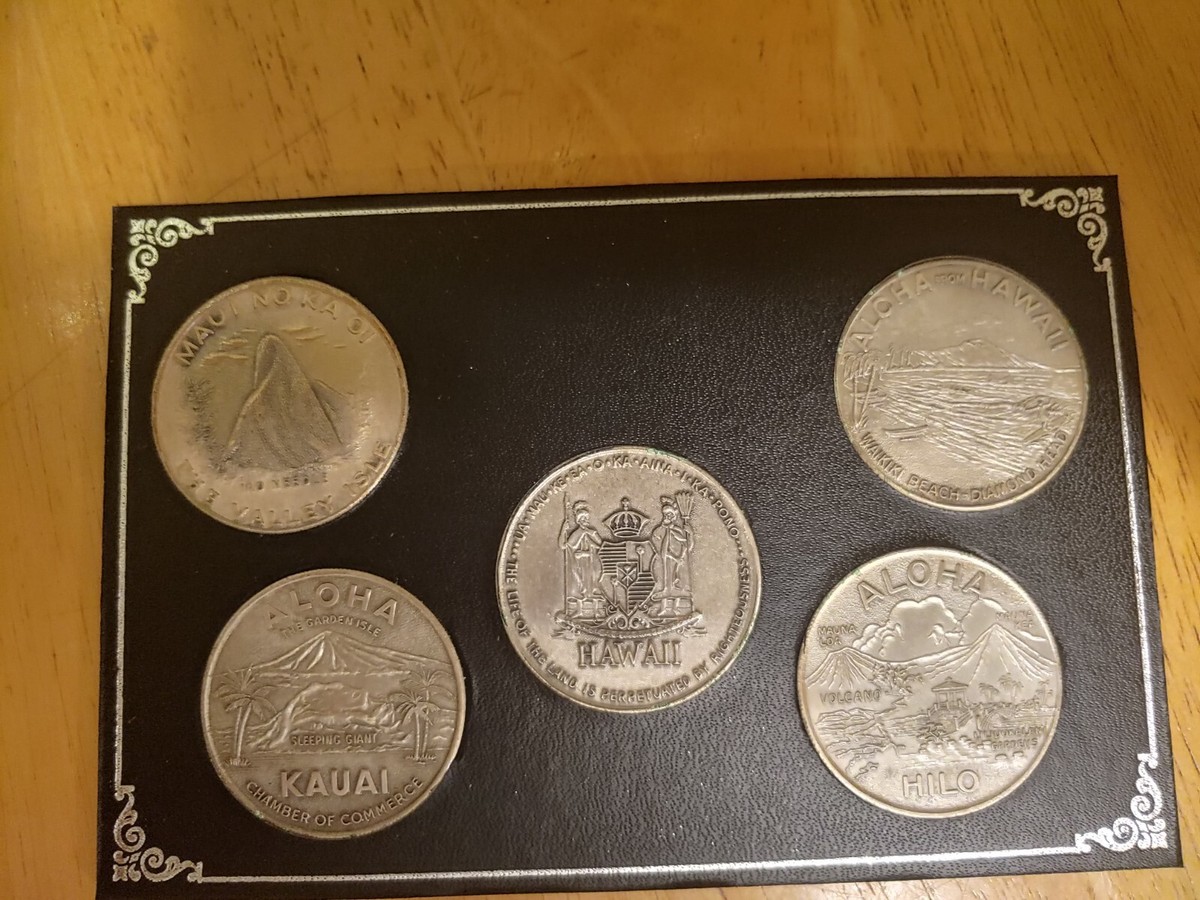 コレクション COINS of HAWAII Coins of Hawaii Token Dollar Set in Original Frame and