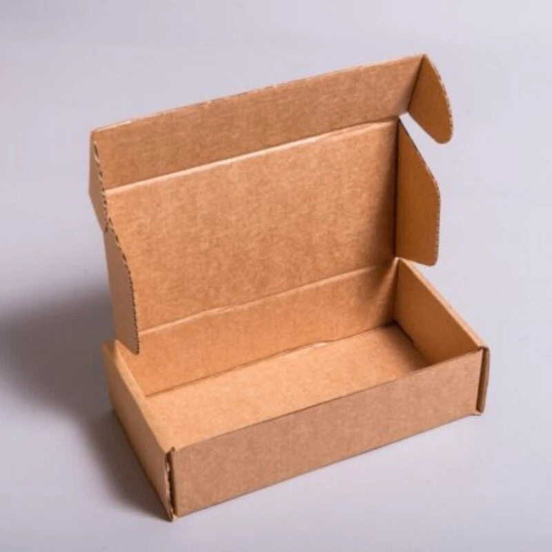 7×3.5×2.5 Brown Corrugated Shipping Mailer Boxes Packing Folded Gift Packaging - Image 2 of 4