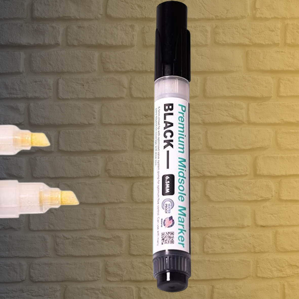 Wilkins 9.5 Black Dye Acrylic Midsole Marker Permanent Shoe Paint Pen