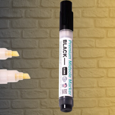 Wilkins 6.5 Black Dye Acrylic Midsole Marker Permanent Shoe Paint Pen