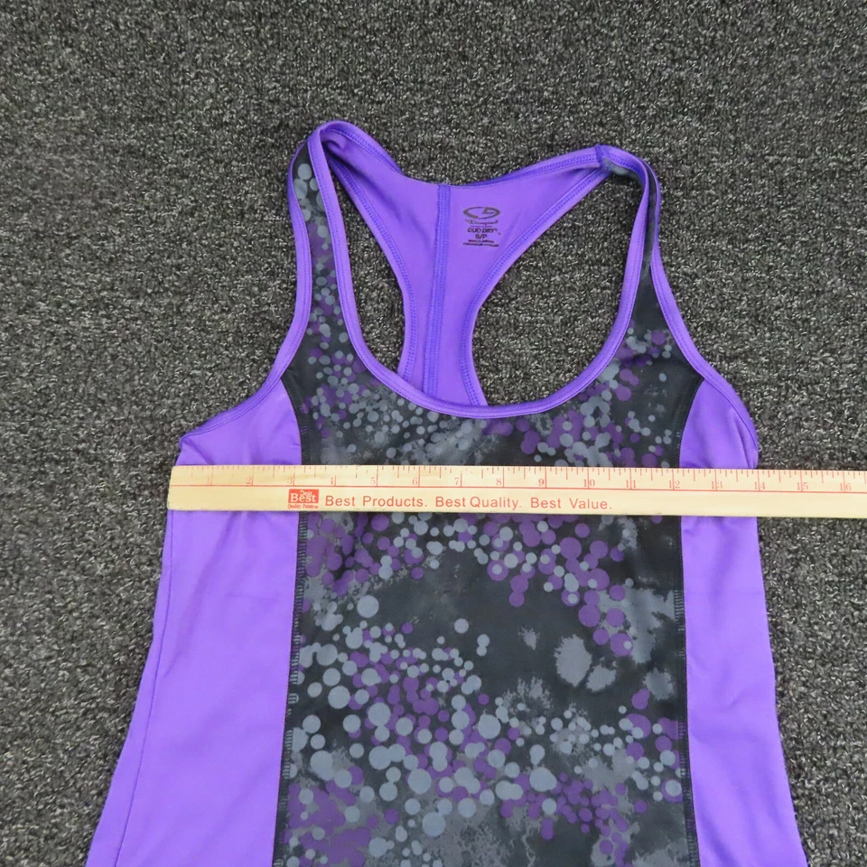 Camiseta sin mangas Champion para mujer pequeña púrpura y gris dúo seca sin mangas entrenamiento damas Foto 2 de 4