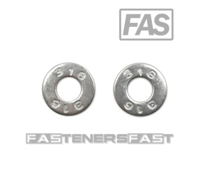 #ad #ad 50 3 8quot; 316 Stainless Steel Flat Washer 316 MARINE GRADE 50 PCS $11.86