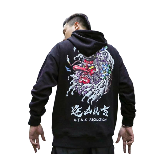 Harajuku Retro Washed Hoodie - Hip-Hop Sword Style