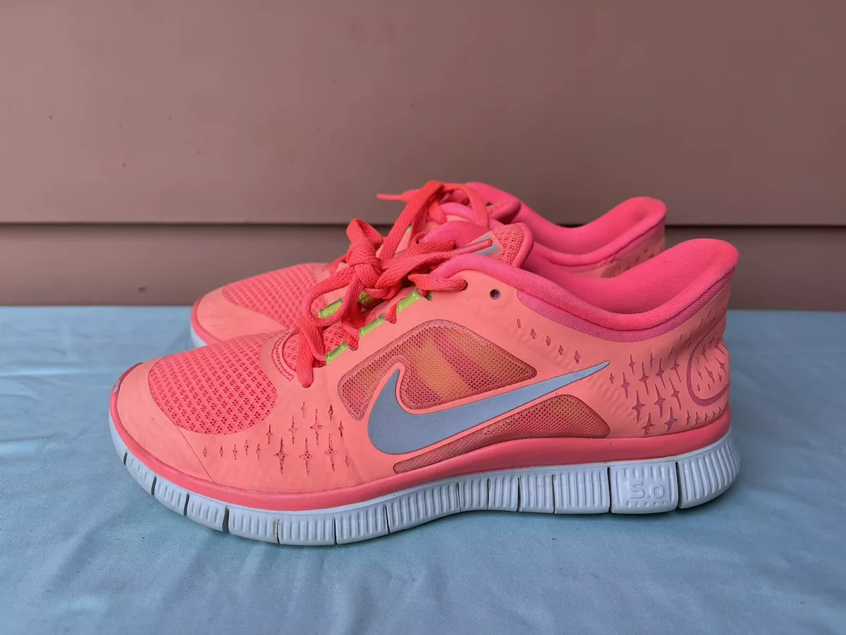 Nike Free Run 3 Women US 8 Pink Running Shoes Training &#034;Hot Punch&#034; D9 | eBay