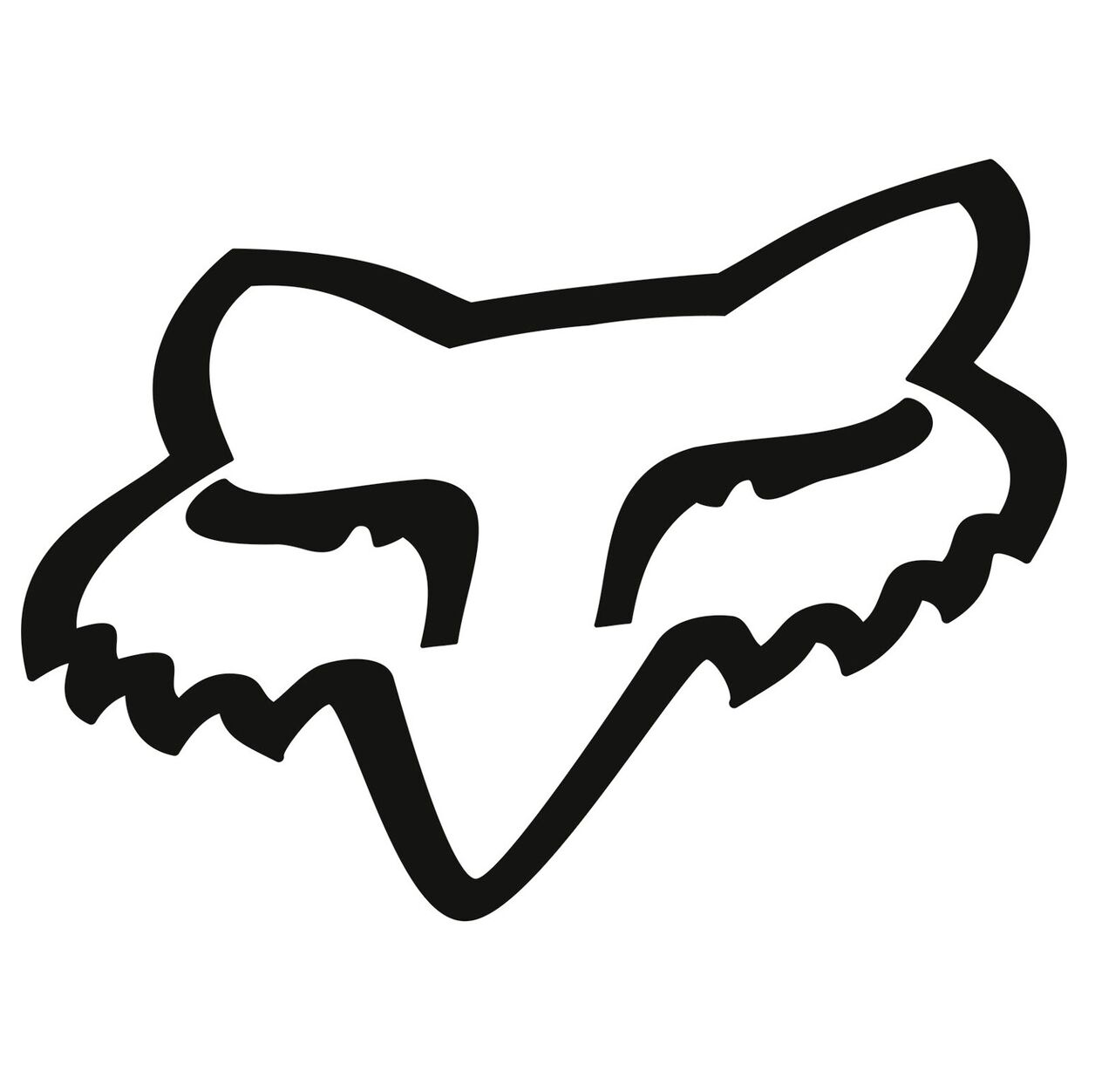 Fox Shocks Motocross Vinyl Decal for Cars or Bikes with Fox Tail Racing Graphic - Design 08