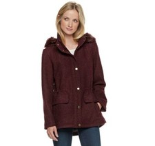 Women's D.e.t.a.i.l.s Faux-fur Hooded Anorak Jacket, Size: S, 80%off Msrp$160 ()