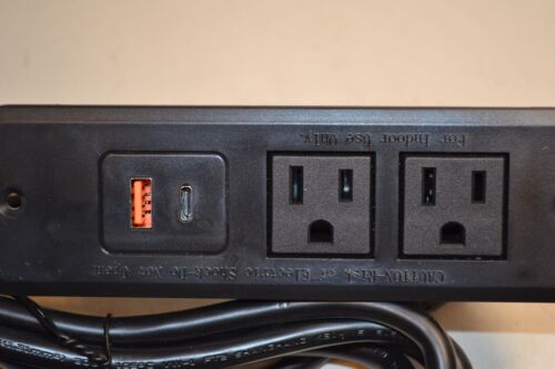 JHDZ Furniture Power Distribution Unit JH-13 2 Outlets, 1-USB, 1-USB-C - Photo 2/3