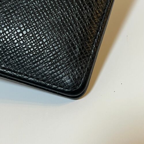LOUIS VUITTON Long Wallet Taiga Black Leather Authentic Rank AB From Japan #380 - Picture 20 of 24