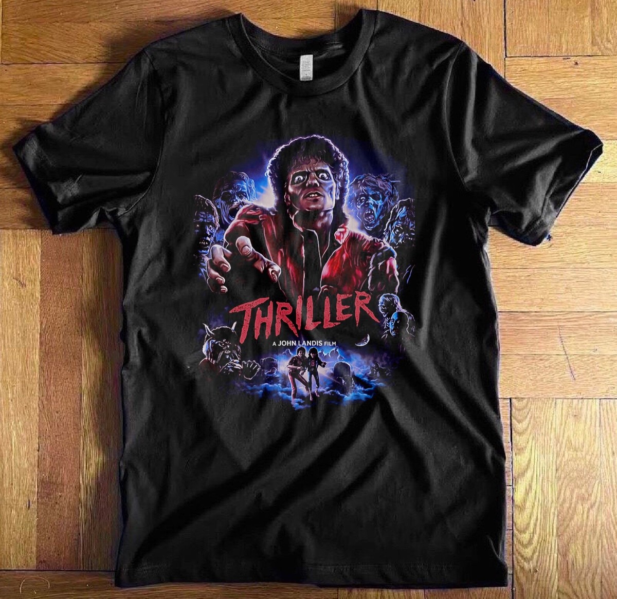 Michael Jackson THRILLER Tシャツ Amazon.com: Michael Jackson Men's Thriller Pose Slim Fit T