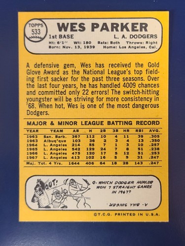 Tarjetas de béisbol Topps 1968 completan tu conjunto que elijas #458 - 598 alto # - Imagen 151 de 281