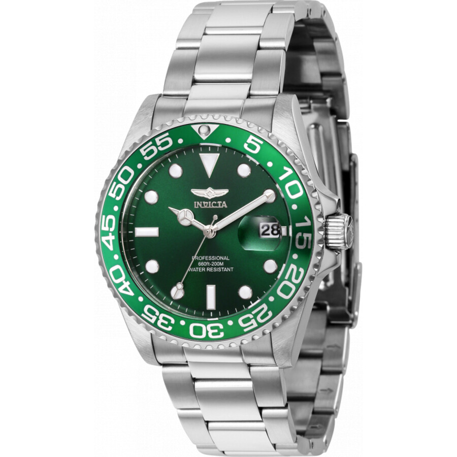 Invicta Pro Diver Quartz Green Dial Ladies Watch 36531 886678446476 eBay
