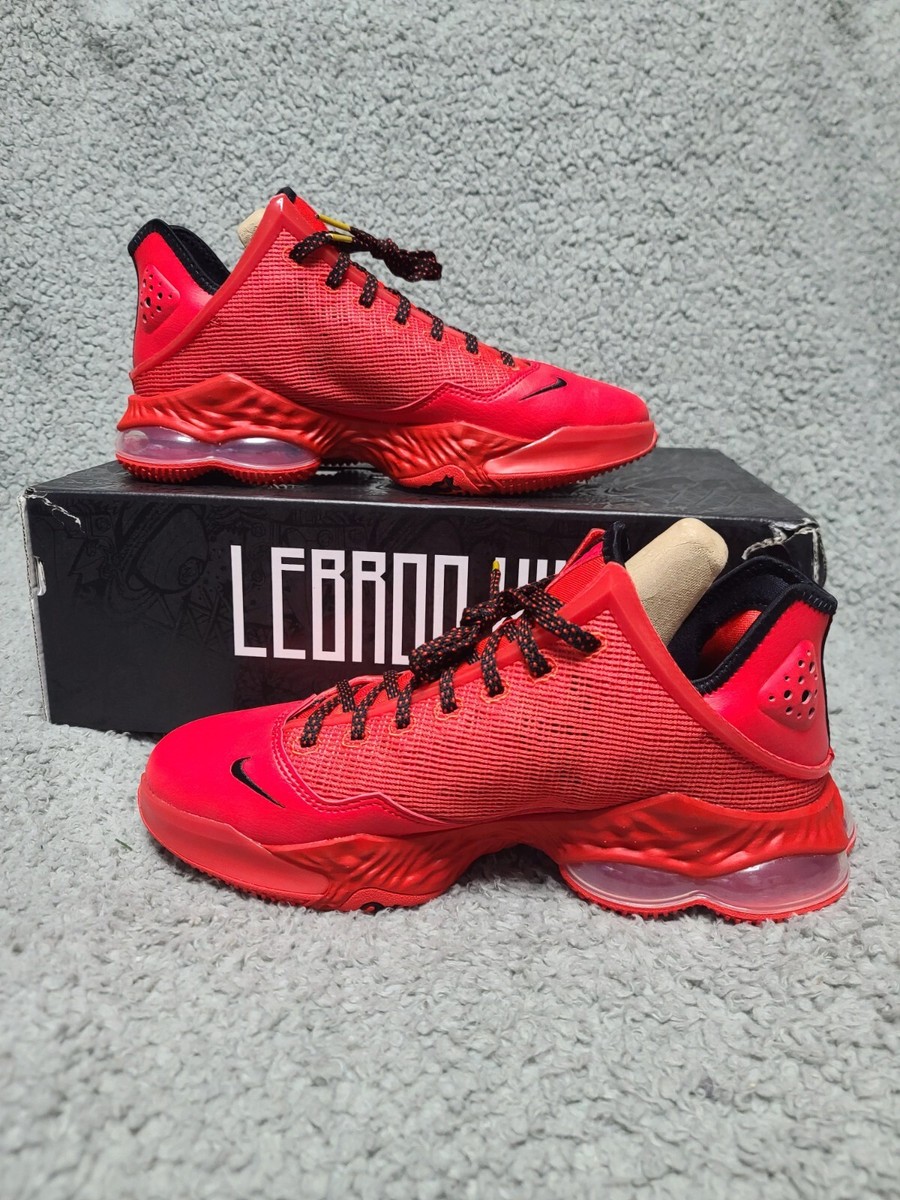 Nike LeBron 19 Low Mens Size 12 Crimson Red Basketball Shoes DO9829-600 Sneakers DO9829-600] Mens Nike LeBron 19 Low  main image 2