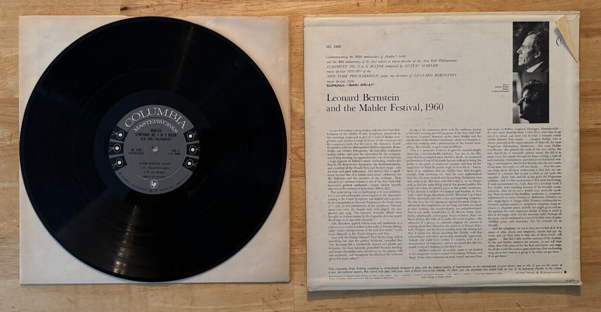 Leonard　Bernstein　Mahler Leonard Bernstein Mahler: Symphonie No. 2 180g 2LP