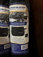 2 - FrostBlocker Windshield and Mirror Cover, 59"W x 41"L Winter Snow Ice Shield