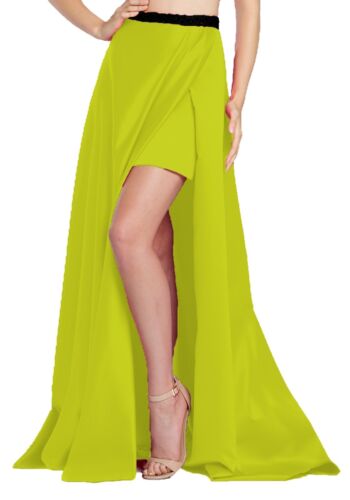 Casual long Yellow Green Color Women Wrap Cover up Capulet skirt Belly Dance S77 - Picture 1 of 1