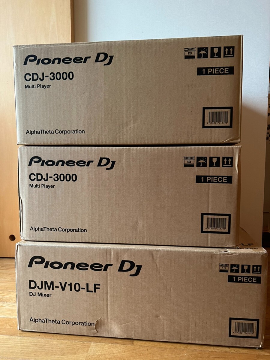 Pioneer DJ CDJ-3000 2 Pair + DJM-V10-LF DJ Controller Mixer Pioneer DJ CDJ-3000 2 Pair + DJM-V10-LF DJ Controller Mixer