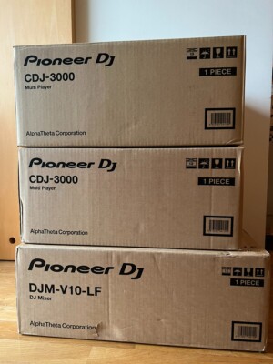 Pioneer DJ CDJ-3000 2 Pair + DJM-V10-LF DJ Controller Mixer | eBay