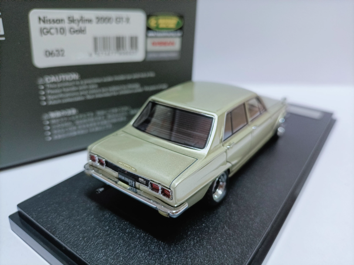 IG 1/43 Nissan Skyline 2000 GT-X GC10 Gold | eBay