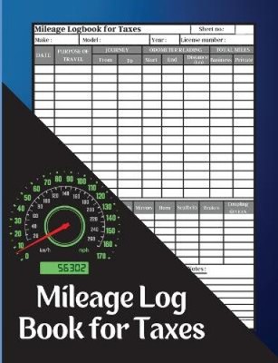 Mileage Log Book for Taxes: Record Daily Vehicle Readings And Expenses, Auto