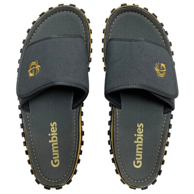 Gumbies STRIDER Herren Slides Sommer Strand Sandalen Flip Flops Surfen Grau