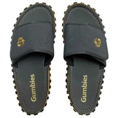 Gumbies STRIDER Herren Slides Sommer Strand Sandalen Flip Flops Surfen Grau