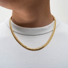 18k Gold Vermeil 7mm Cuban Chain