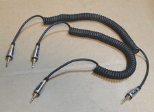 Two Rocketfish 22"-6 ft. Retractable Cables with Male Jacks