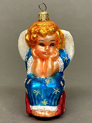 Marvelous Vintage 1997 Lil Miss Angel By Christopher Radko Christmas Ornaments
