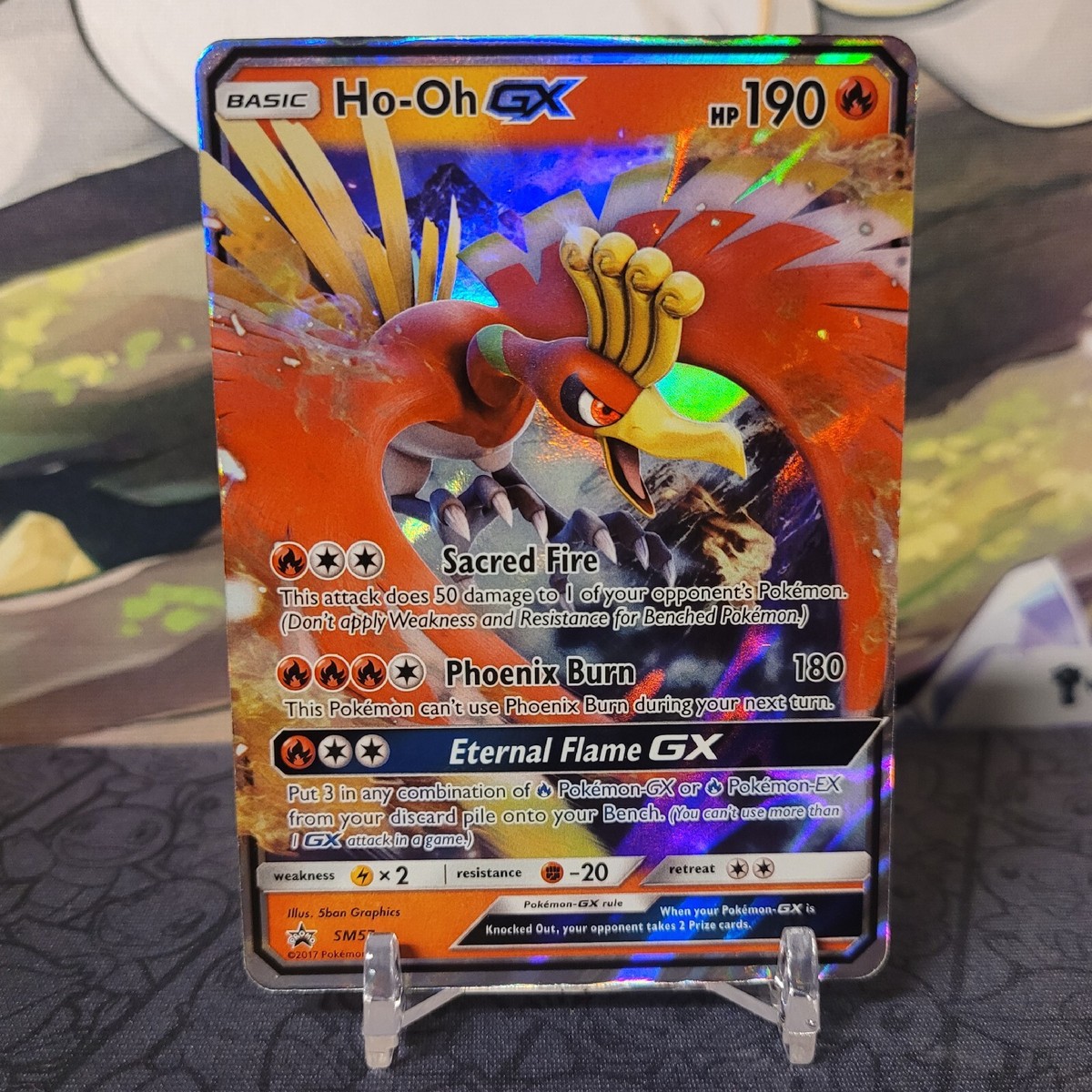 Ho-Oh GX SM57 Black Star Promo Ultra Rare Holo Pokemon Card NM/LP