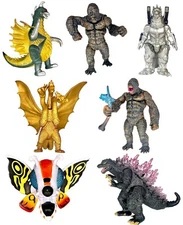 Brand New Set of 7 King Kong vs Godzilla Toys Action Figures Birthday Gift