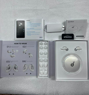 soundcore Sleep A10 ワイヤレスイヤフォン 耳に収まるイヤホン「Anker Soundcore Sleep A10」、装着した