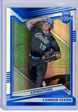 2022 Panini Elite Extra Edition Aspirations Blue Connor Staine #146 #d 309/349