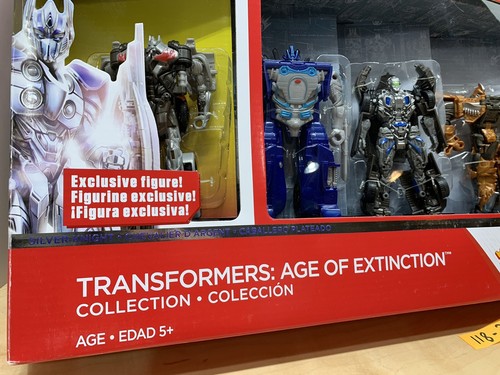 Transformers Age Of Extinction 1-STEP Collection Silver Knight Optimus -2014 NEW - Picture 6 of 9