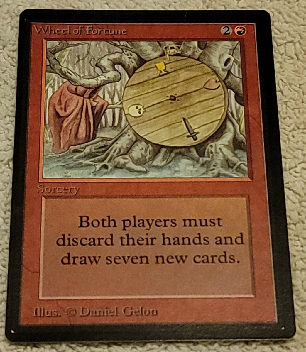Wheel of Fortune beta Collector's Edition MTG Vintage Wheel of Fortune beta Collector's Edition MTG Vintage