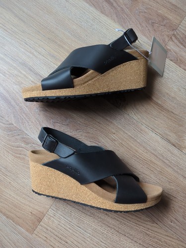 Birkenstock Papillio Samira Wedge Slingback Leather Sandals EU 39 Womens 8-8.5 - Picture 3 of 12