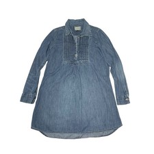 Polo Ralph Lauren L/S Pullover Chambray Denim Shirt Dress Girls Size 10