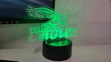 Philadelphia Eagles Champs Laser Engraved LED Bird Gang Light Remote Control USB