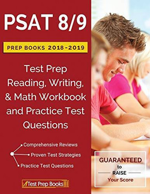 PSAT 8/9 Prep Books 2018 & 2019: Test Prep Reading, Writing, & Math  - VERY GOOD