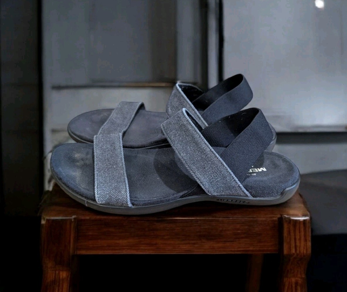 Merrell Sandali Comfort Donna 7 District Finley Nero Memory Foam Comfort Slide