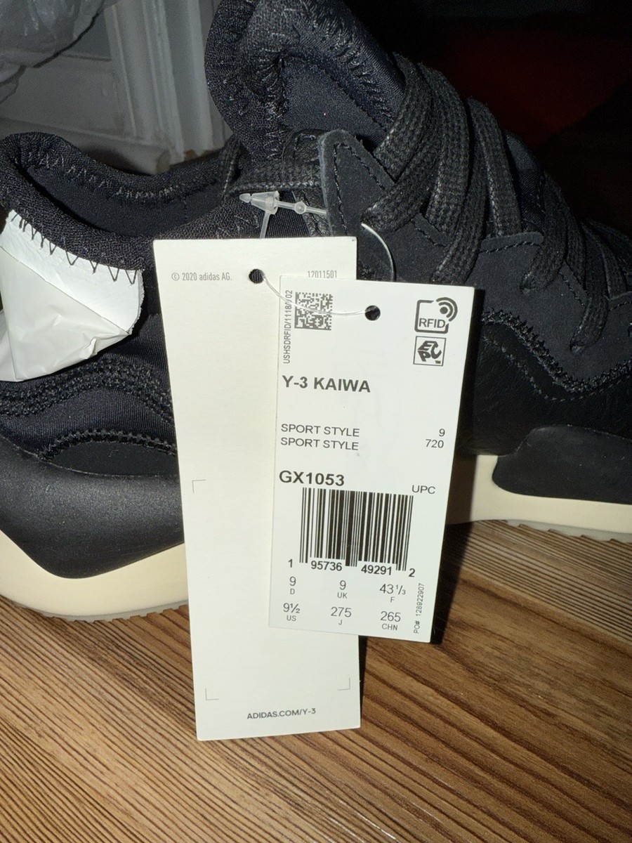 のん Size 9.5 - Adidas Y-3 Kaiwa Black White | eBay