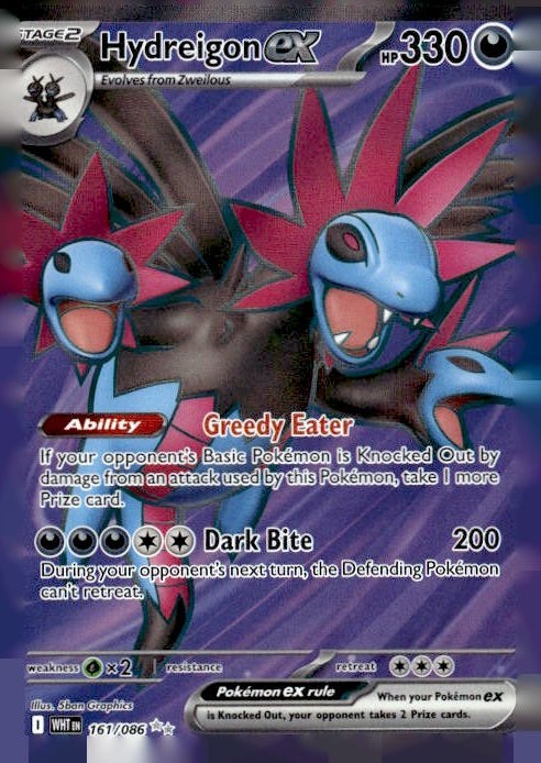 Hydreigon ex - Holo Ultra Rare SV: White Flare 161/086 NM