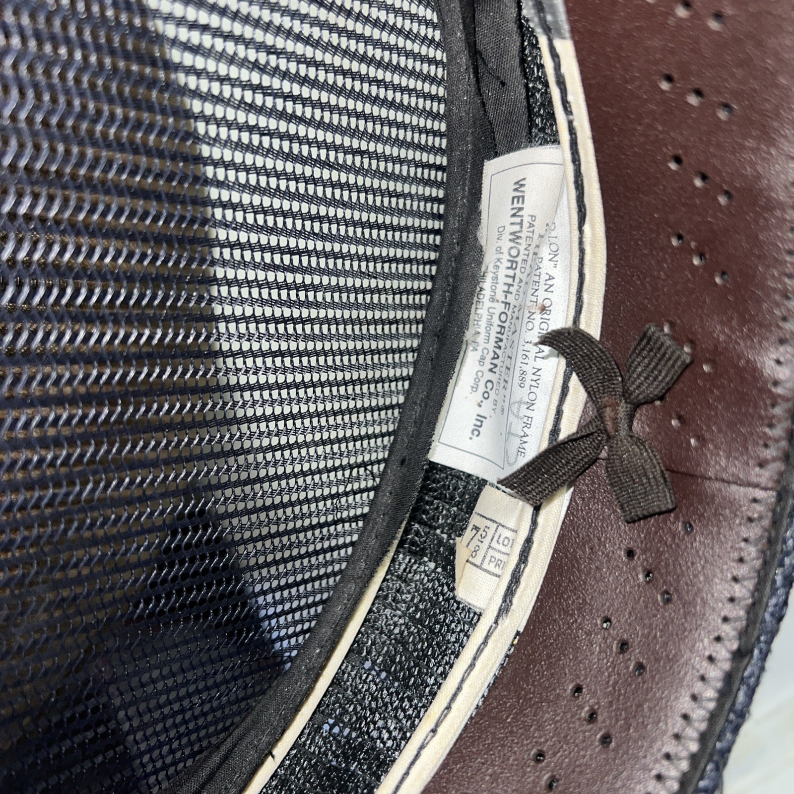 Railroad Conductor Hat Cap Wentworth Forman Co Size 7 5/8