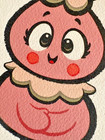 FOOFA from Yo Gabba Gabba! TV show art show watercolor original small artwork — photo 3