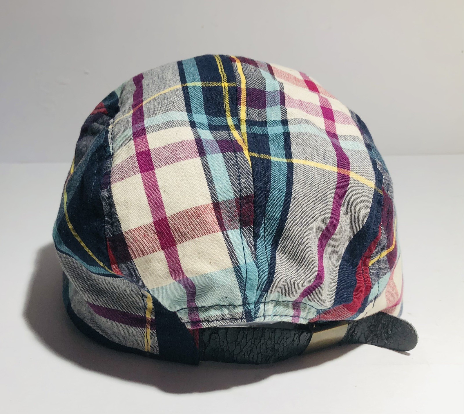 Sluder Patchwork Madras 5 Panel Strapback Adjusta… - image 5
